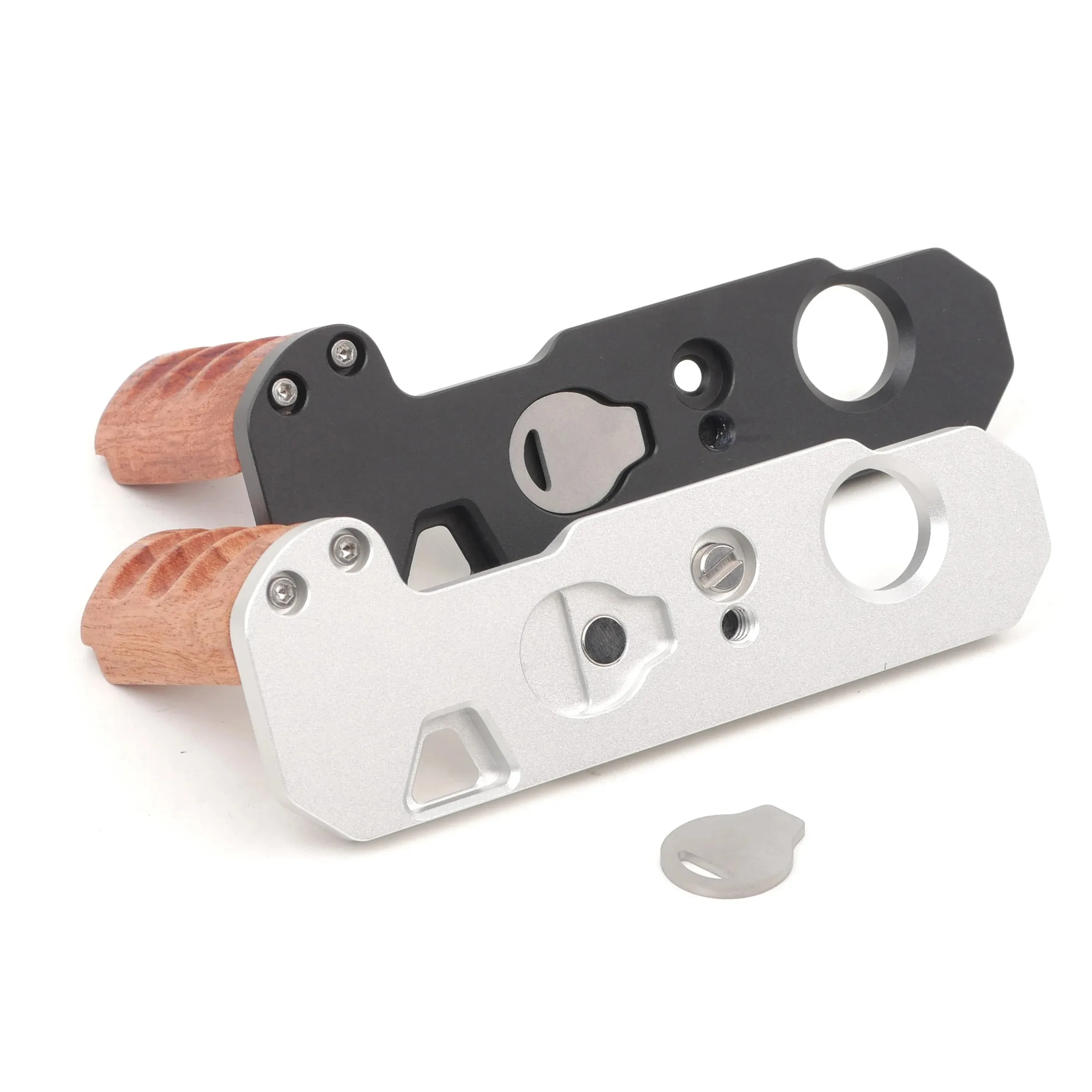 أحدث مقبض كاميرا خشبي لكاميرا نيكون FTN FT2 FT3 قبضة مريحة Arca-السويسرية قاعدة لوحة ترايبود الإفراج السريع #4