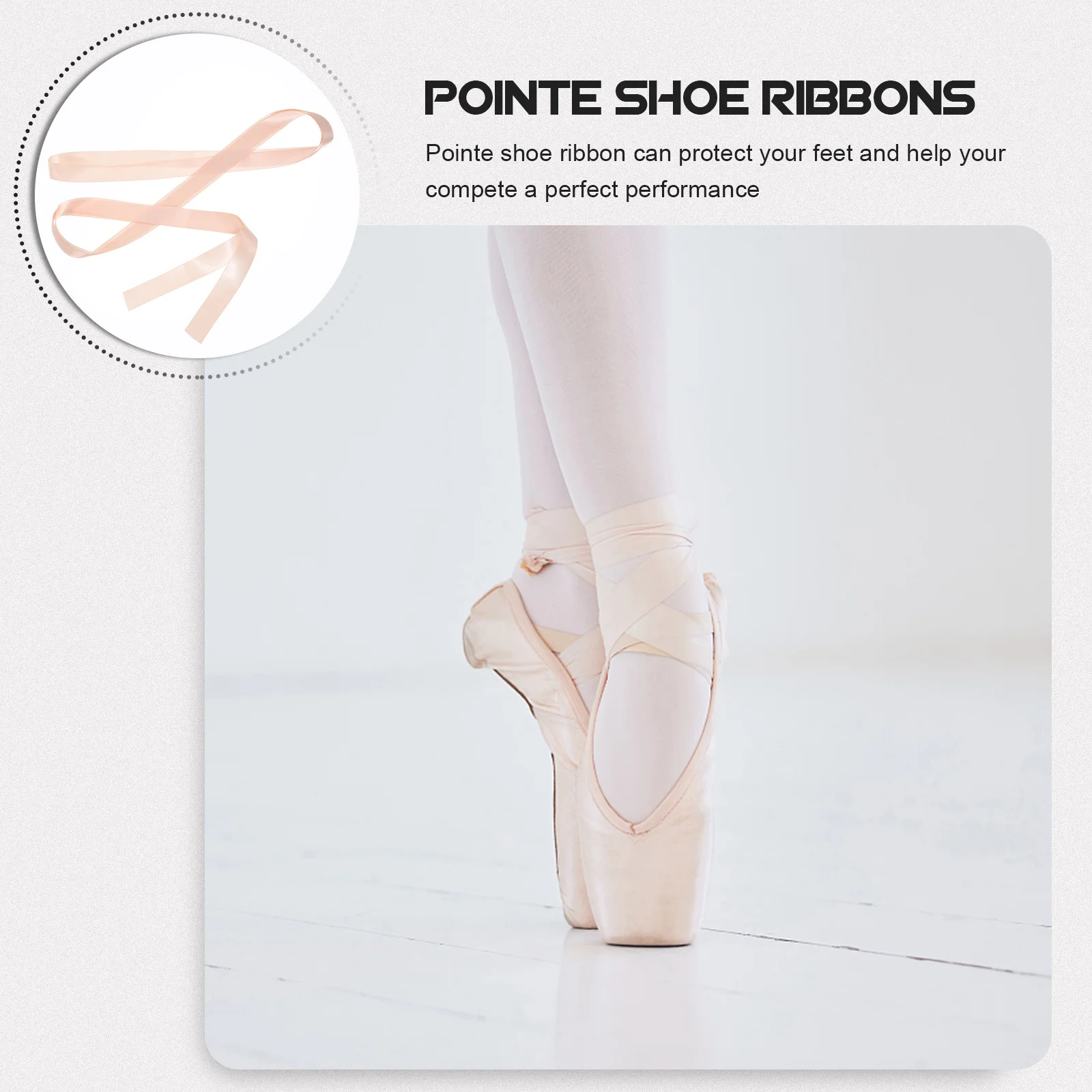 

2pcs Pointe Ribbons Satin Ballet Ribbon For Girls Women Wide Flat Dancing Shoe Strap Stage Performance Pink Shoe Ribbons