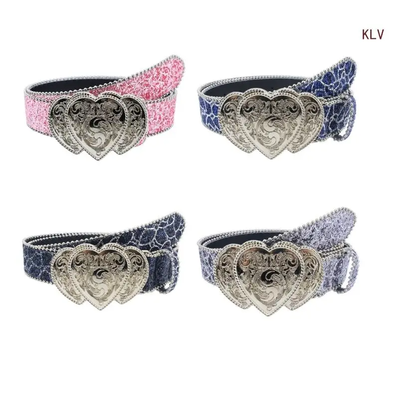 

Punk Waist Chain Buckle Cowgirl Belt for Women Prom Banquet Club Party for Jeans Dresse Club Bar