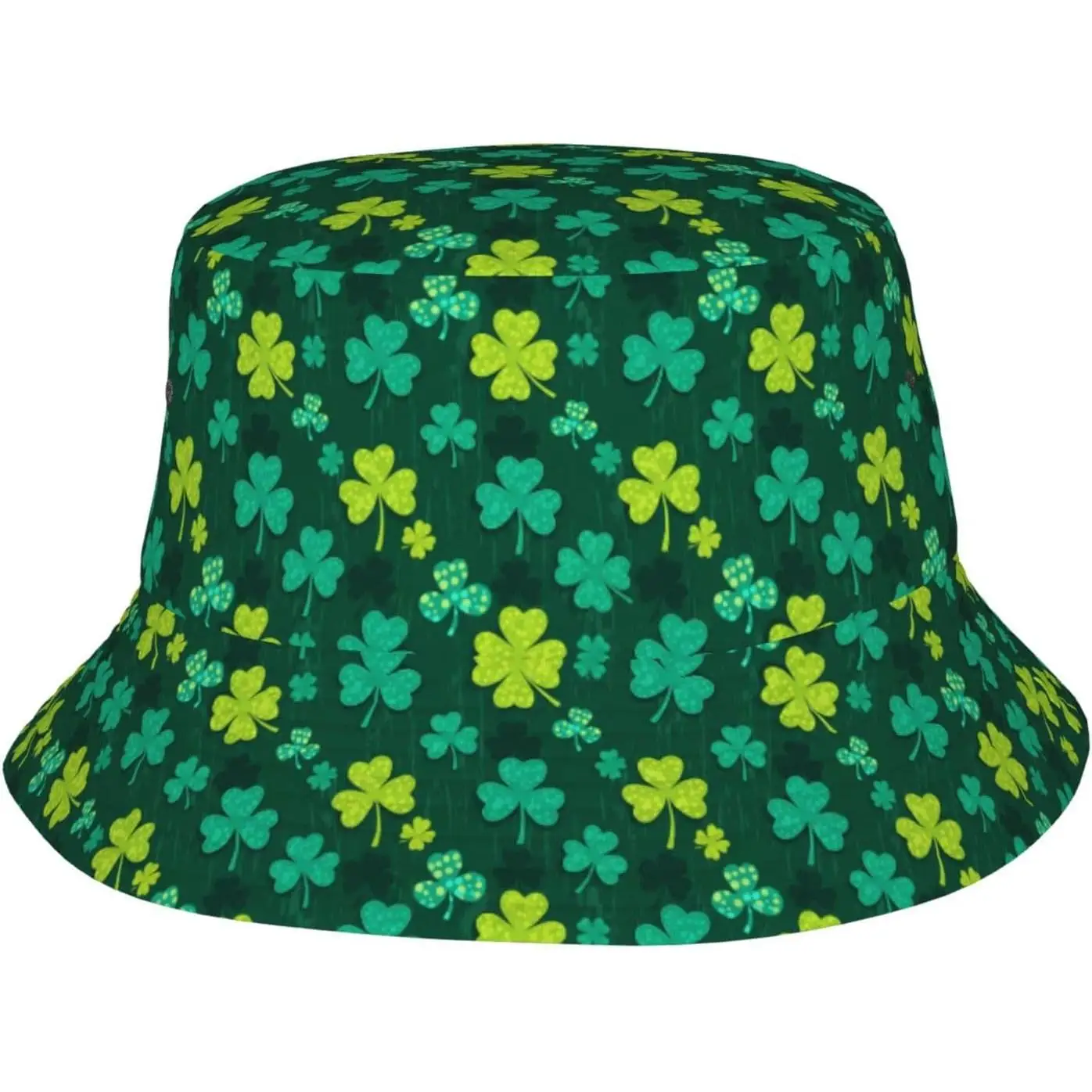 

Панама с узором в виде клевера ко Дню Святого Патрика, для путешествий на открытом воздухе, пляжа, повседневная, для женщин и мужчин