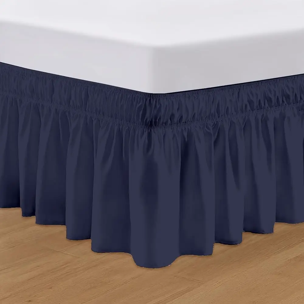 

Эластичная юбка для кровати SGI Bedding, 21 дюйм, размер Queen - не требует подъема, регулируемый эластичный ремень, классический дизайн.