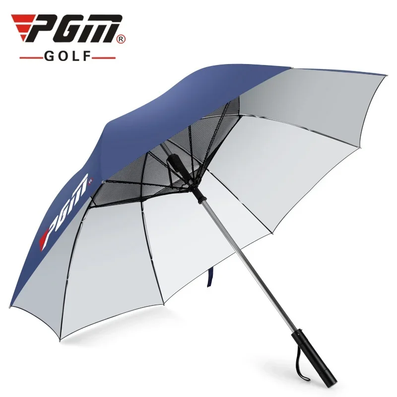 PGM GOLF Umbrella Straight with Fan New Design Ourdoor Sun Protection UV Protection Parasol YS005