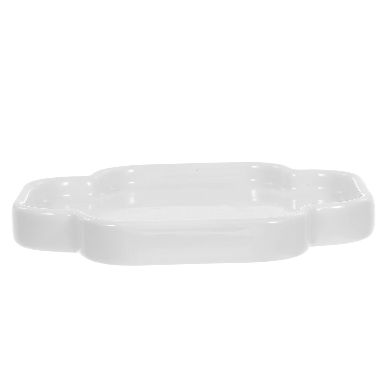 

Ceramic Snack Plate Traditional Aesthetic Longlasting Material for Dried Fruits Desserts Tea Snacks Decor