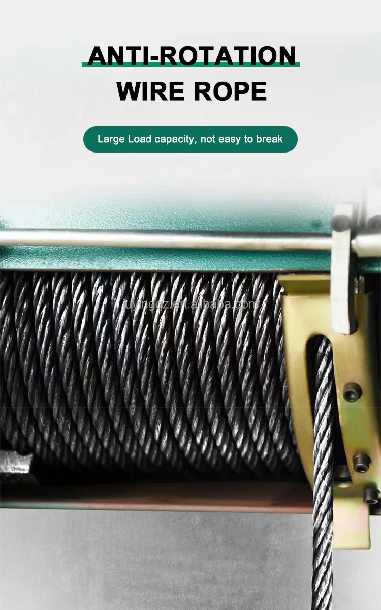 معدات الرفع الثقيلة رافعة حبل الأسلاك الكهربائية 220 فولت Cd1 رافعة حبل الأسلاك الكهربائية