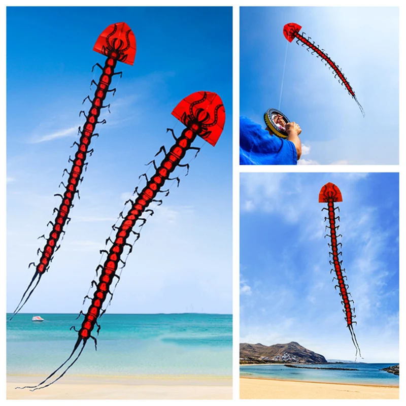 Free shipping centipede kite flying for adults kites toys kite flying steering kite outdoor toy giant kites to fly dragon kite