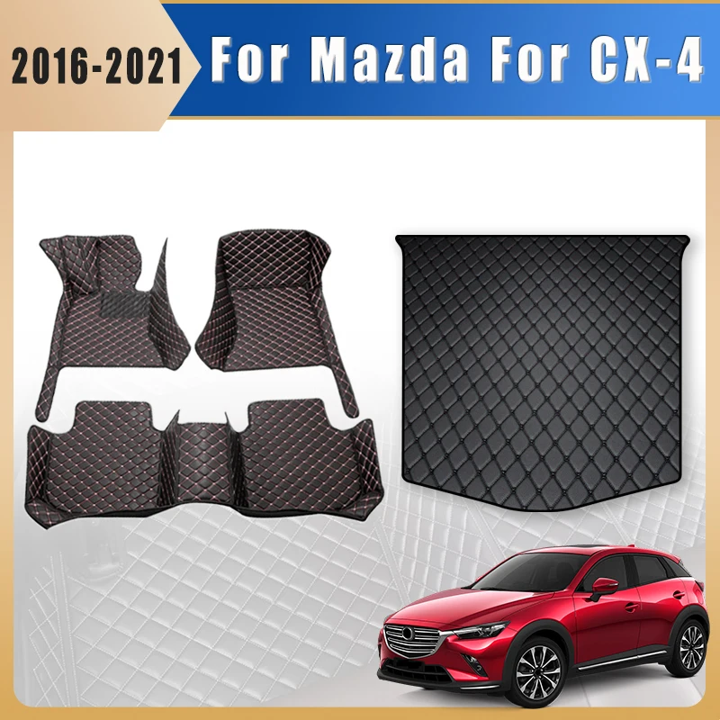 

Автомобильные коврики, ковры в багажник для Mazda CX-4 2016 2017 2018 2019 2020 2021, автоаксессуары, товары для интерьера, водонепроницаемые детали