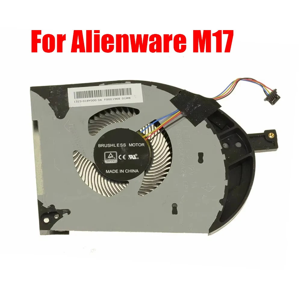 

Laptop GPU Fan For Alienware M17 ALW17M M17 R1 0HDMFX HDMFX DFSCK324162A20 FLF8 DC12V 1A 1323-018Y000