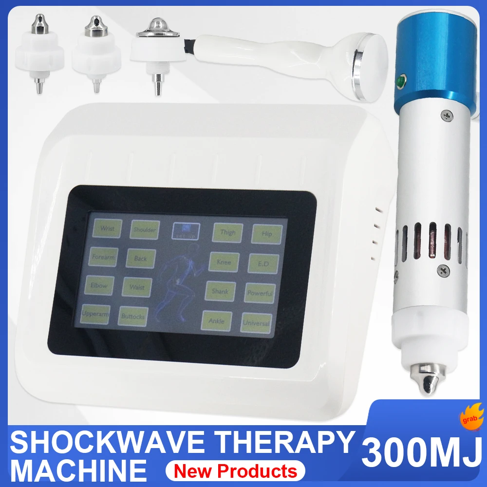 

Shockwave Ultrasonic Therapy Machine 300MJ 18Hz For ED Treatment And Tendon Pain Relief Massage Professional Shock Wave Massager