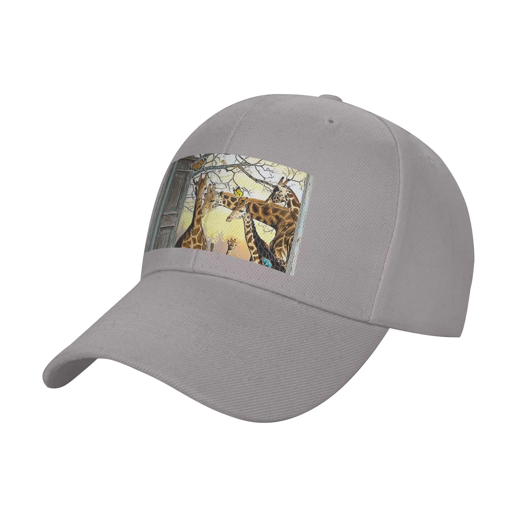 Giraffes Outdoor Trendy Baseball Cap Beach Vacation Gift Ready Casual Hat