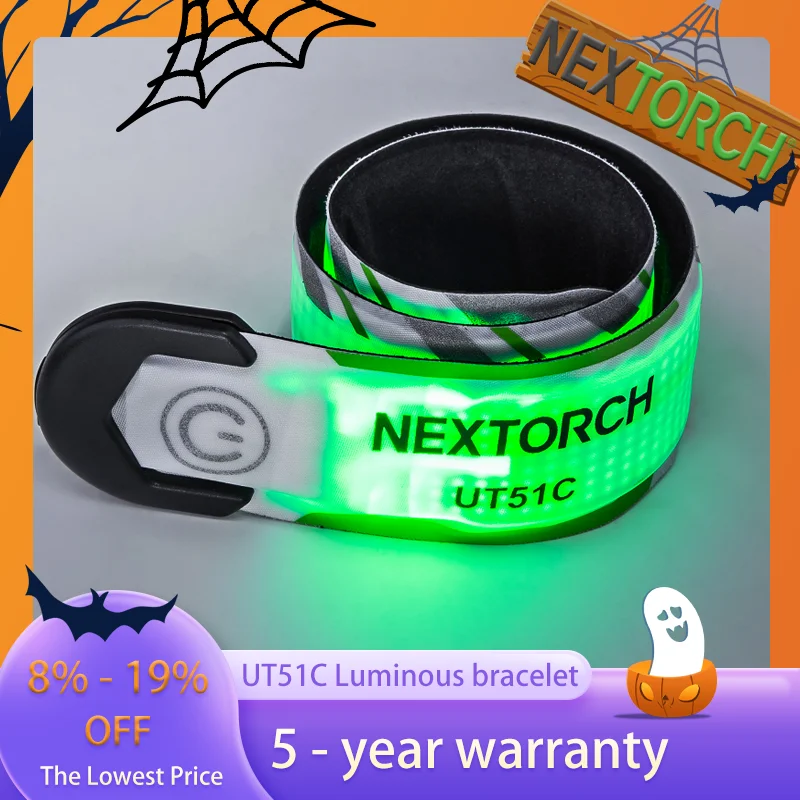 

NEXTORCH UT51C Перезаряжаемый многоцветный спортивный браслет со светодиодной подсветкой Браслет Ночные виды спорта на открытом воздухе Инструкции по дорогам