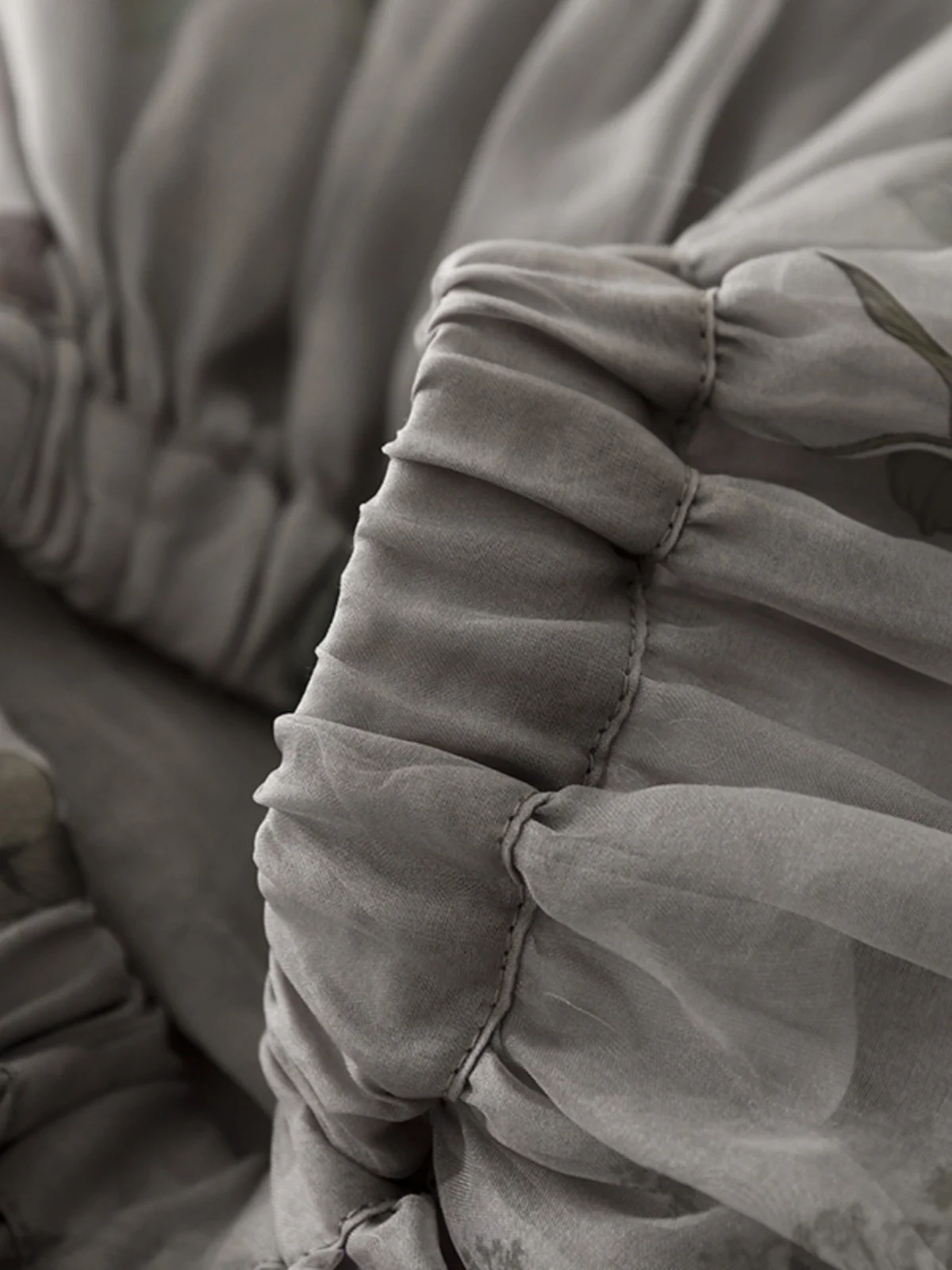 تنورة نسائية صيفية كبيرة الحجم بتصميم ريترو من القطن والكتان، طباعة مزدوجة الطبقات، قصة A-line، خصر عالي، مطوية، أنيقة وعصرية