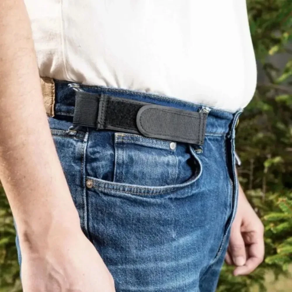 Cinto masculino confortável e elegante, cinto sem fivela, ultra macio, sem fivela, cintos elásticos unissex, cintos sem fivela