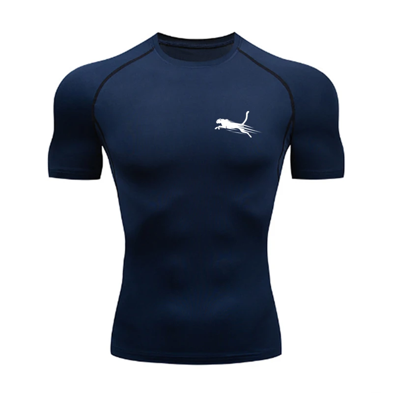 Compression Shirts Men\'S Sports Running Tight Gym T-Shirts Summer Long Sleeve Sun Protectionclothing Quick Dry Casual Tops S-3XL