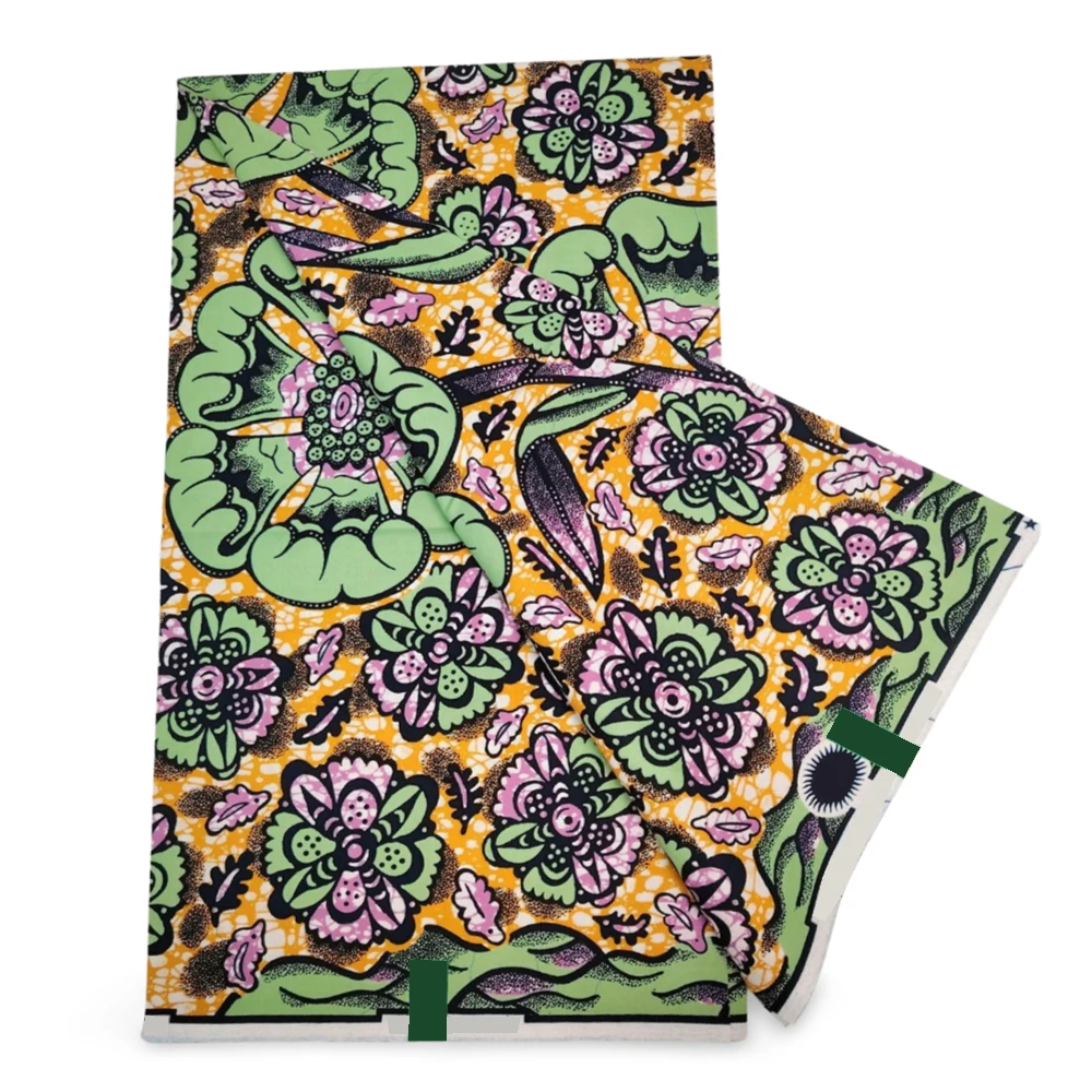 

Batik Wax Print Fabric Super Fabric Dutch Wax Real African 100% Cotton Ghana Style Veritable Guaranteed Original Sewing Material