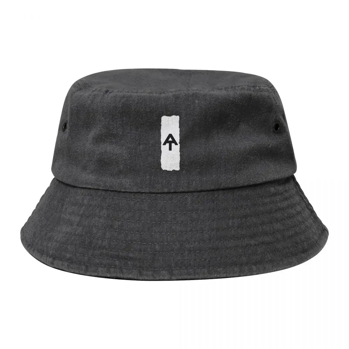 White blaze Appalachian trail with AT logo Bucket Hat Rave Beach Bag Anime Hat Men Hats Women's