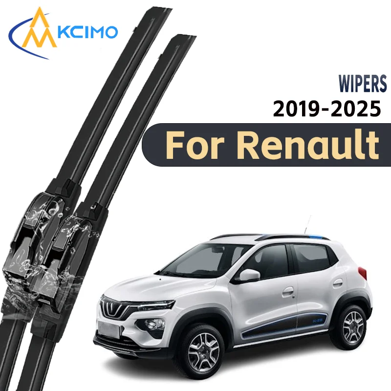 

Enhanced 2pcs Windshield Wipers for Renault City K-ZE 2019-2025 Quiet Scratch Free Superb Durability Essential Auto Accessory