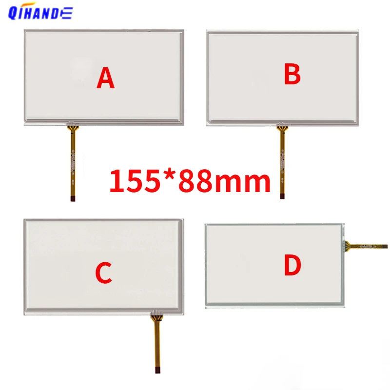 

New 10pcs 6.2 inch Car Radio GPS 155*88mm 4 Wire Resistive Touch Screen Digitizer Sensor Glass Panel 155x88mm For SONY XAV-W600