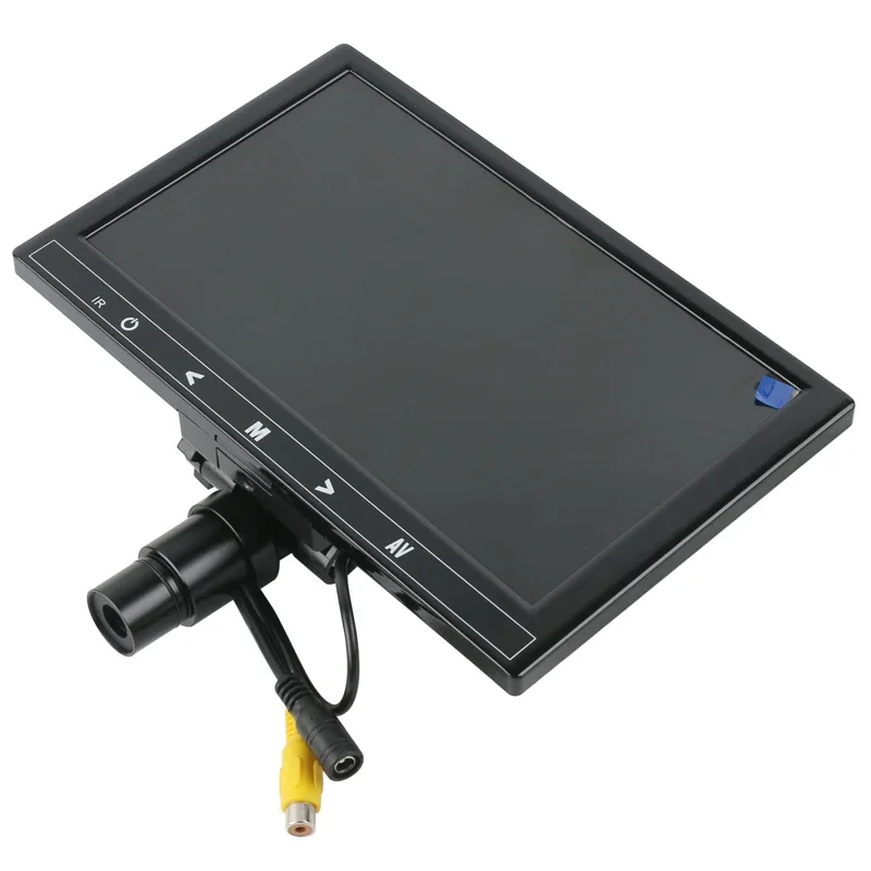 Imagem -04 - Linhas av tv Vídeo Microscópio Biológico c Montagem Câmera Polegada Digital Lcd Monitor Eletrônico Ocular Relógio Telefone Jóias 480