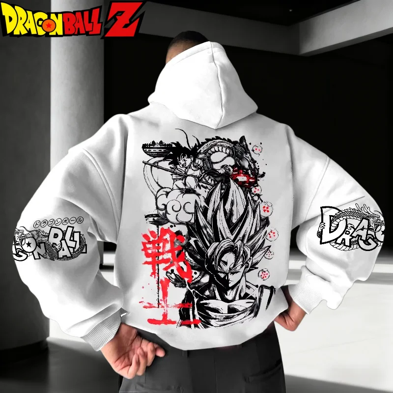 

Dragon Ball Fashion New Classic Anime 2025 Autumn/Winter Men's Women's Sports Comfort American Hot Blooded Trend Hoodie