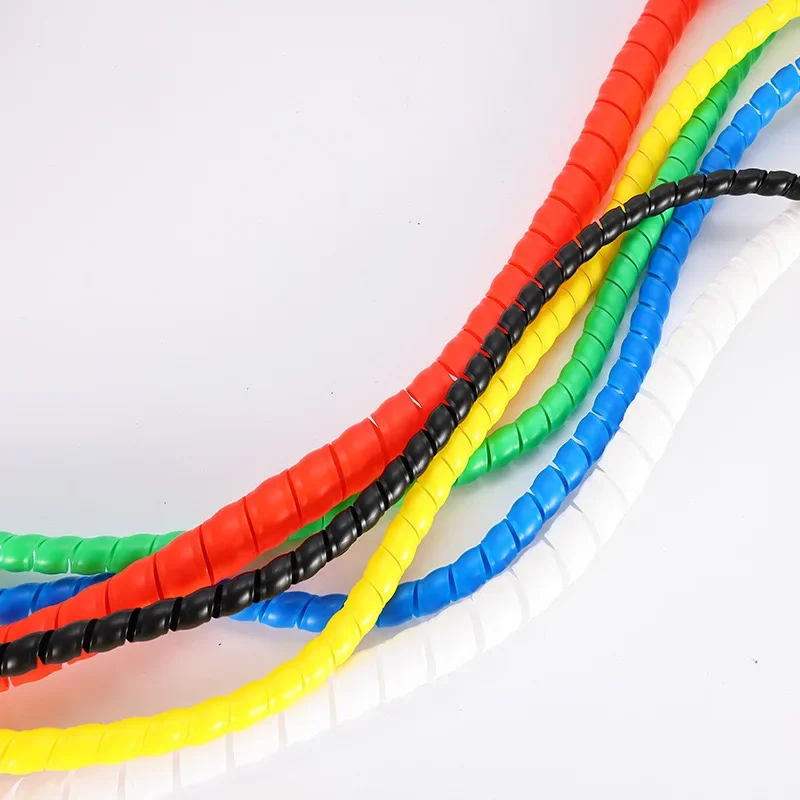 フレキシブルスパイラルケーブルラップ、ラインオーガナイザー、パイプ保護、スパイラルラップ、巻線ワイヤープロテクター、ケーブルスリーブ、チューブ、2 m、5m、8mm-16mm