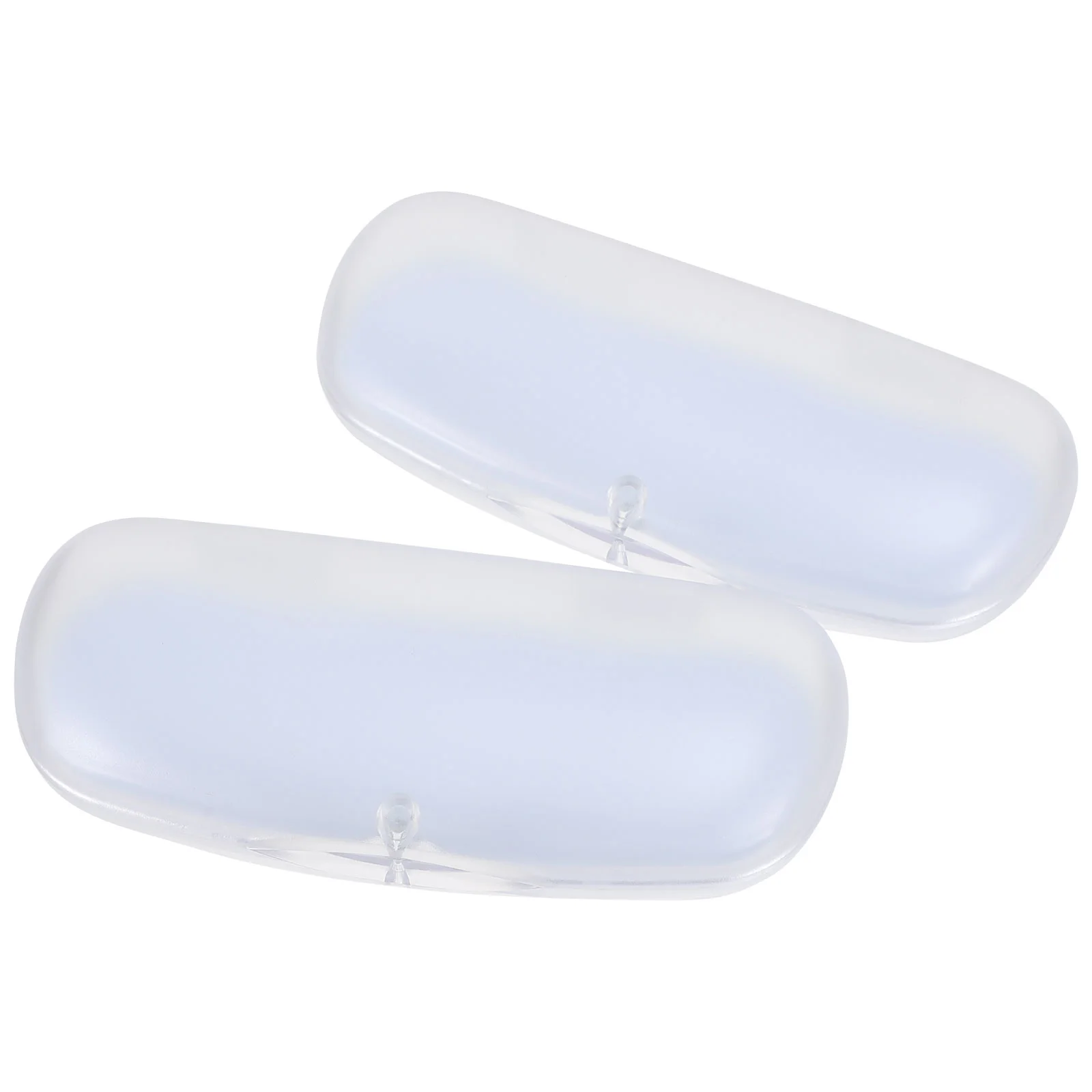 

2 Pcs Glasses Case Clear Sunglasses Bag Eyeglasses Cases Bracket Container Spectacle Pvc Men and Women