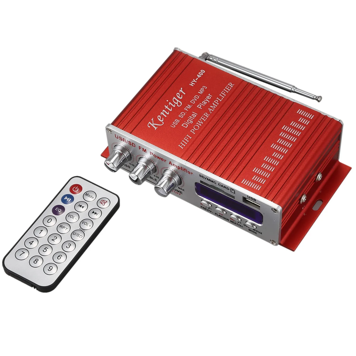 

FUFU-400 Hi-Fi автомобильный стерео усилитель радио Mp3 динамик с Fm ЖК-дисплеем мощность плеер для авто мотоцикла пульт дистанционного управления