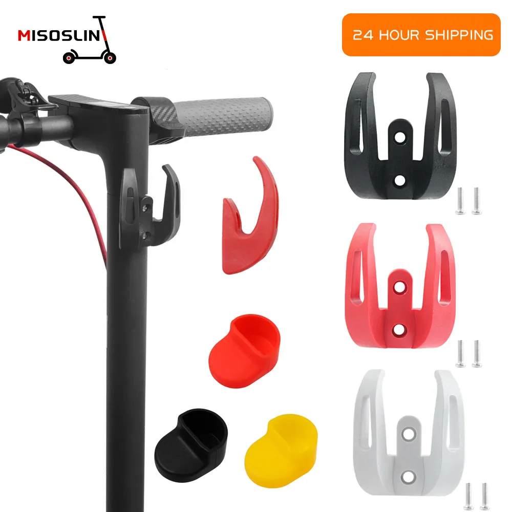 Electric Scooter Helmet Dual Claw Bags Grip For Xiaomi Mijia M365/1S/Pro/Pro2 Front Hook Hanger Fender Silicone Cover Accessory