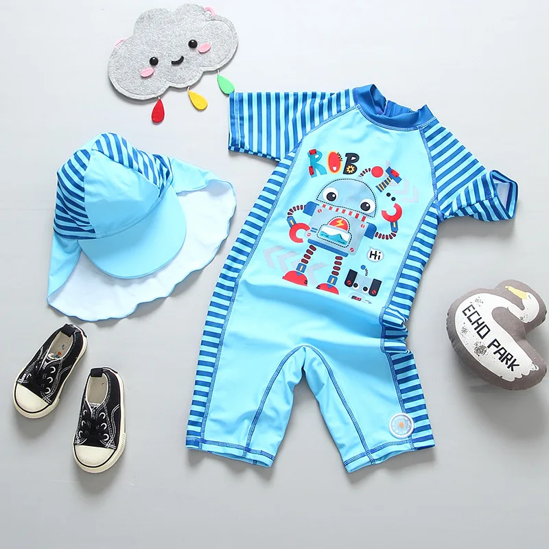 Children\'s Swimsuit Boys 2023 Shark UV Baby Bathing Suit Boy Kid One Piece Swimming Suit Toddler Boy Swimsuits  Baby Swimwear