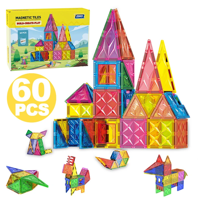 Magnetische Bausteine, große Größe, DIY-Magnete, Spielzeug für Kinder, Designer-Montagesteine, Bauset, Weihnachtsgeschenk für Kinder