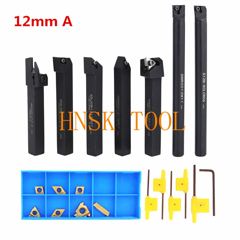 NEW 10mm 12mm 16mm Shank Lathe Turning Tool Holder Boring Bar Lathe Tool Lathe Cutter CNC Metal Turning Rod Holders And Inserts