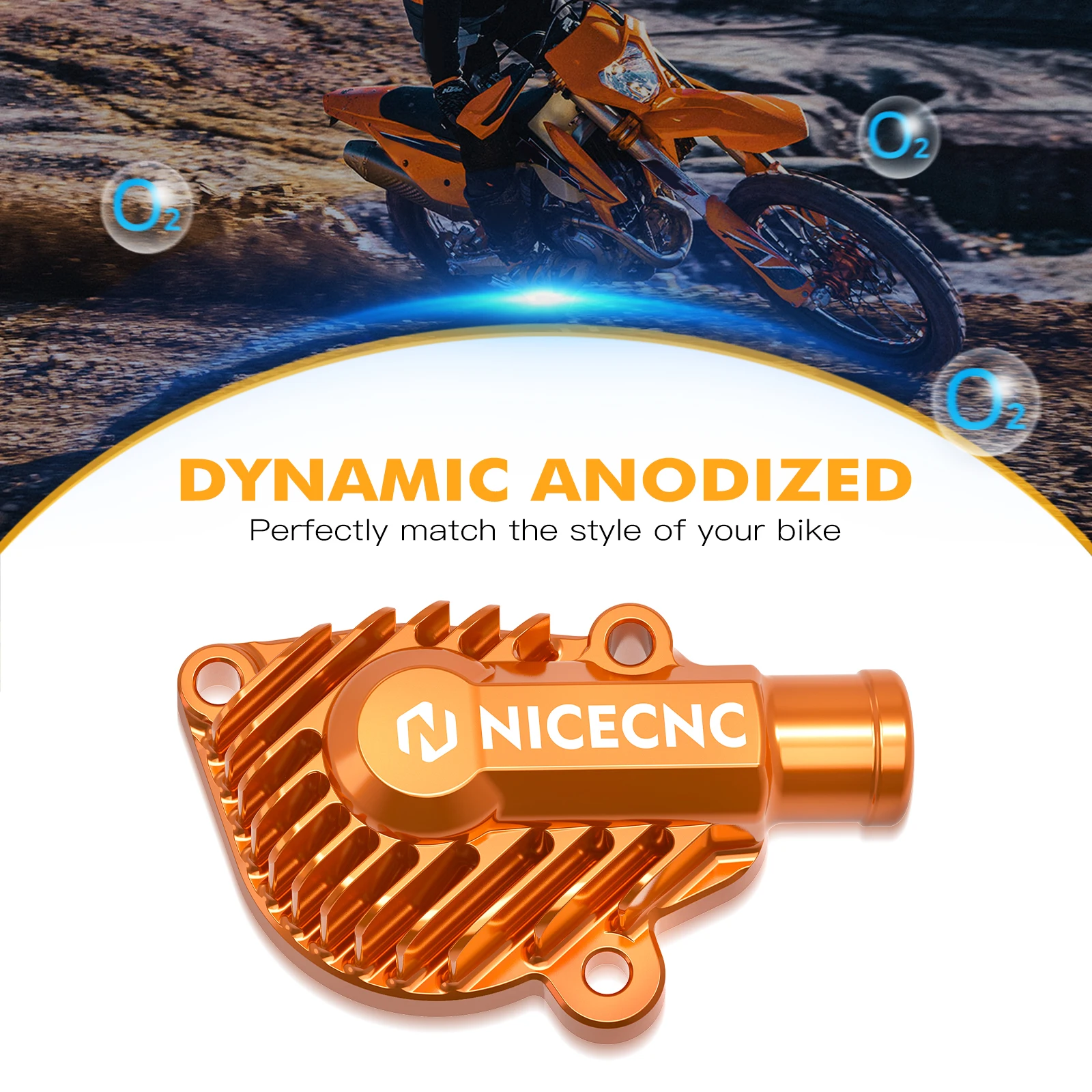 NICECNC ل KTM EXC 300 2024-2025 EXC 250 XCW 250 300 غطاء مضخة المياه SX 125 SX 250 XC 250 300 2023-2025 ل Huqvarna TE 300