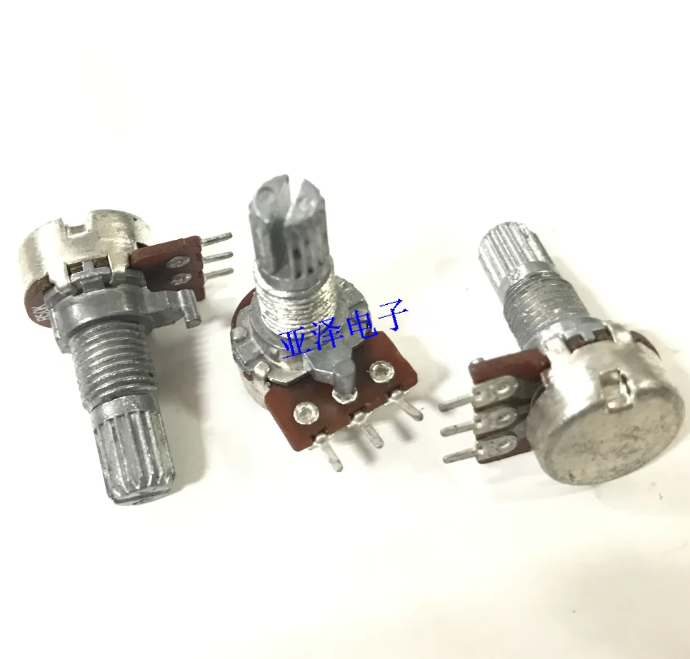 RV12 type single link amplifier volume rotary potentiometer B50K axis length 15MM 3-pin 121 type