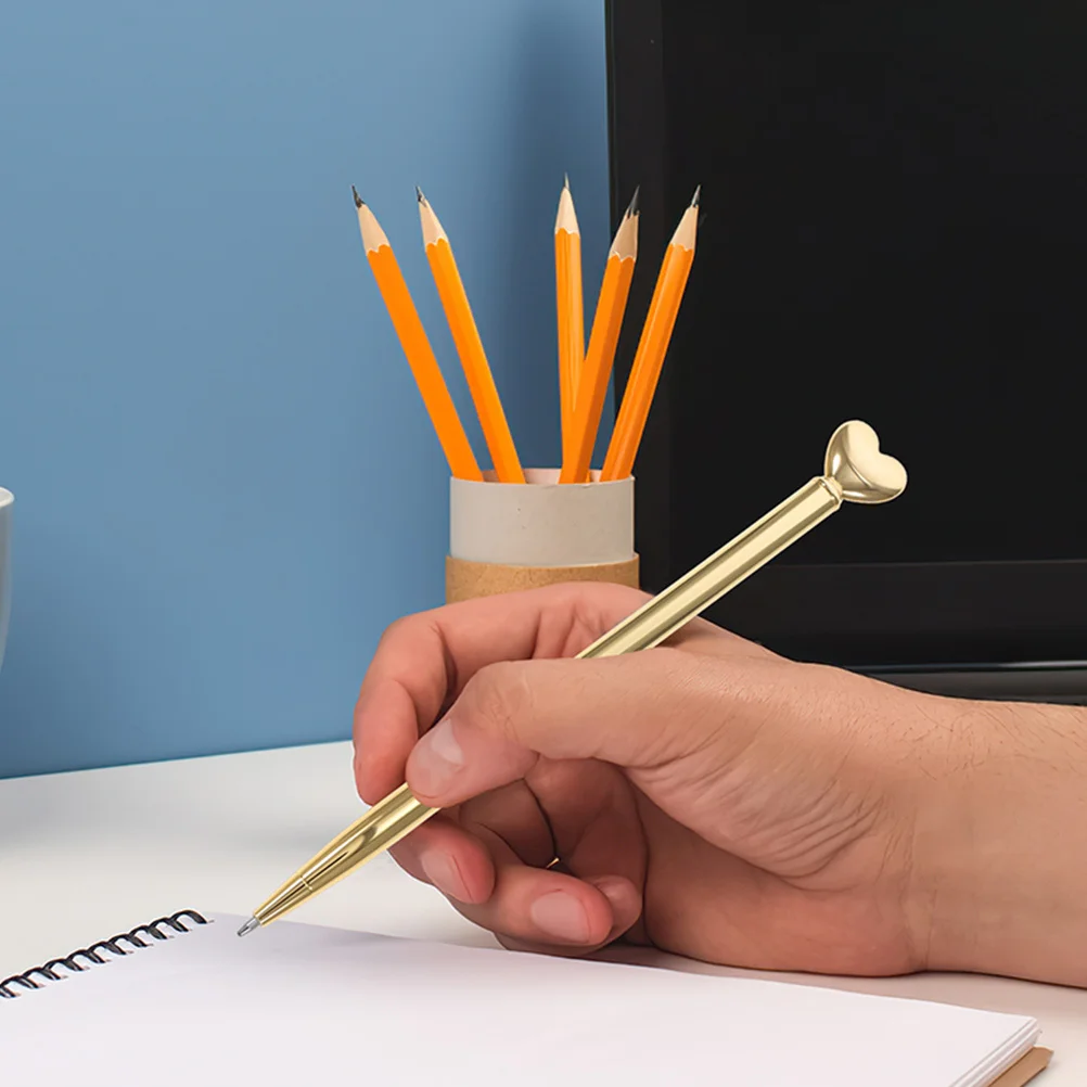 

9 шт. металлические ручки в форме сердца, милые ручки для письма для женщин, День святого Валентина, офисное школьное использование, декоративная гостевая книга, сувениры, оптом