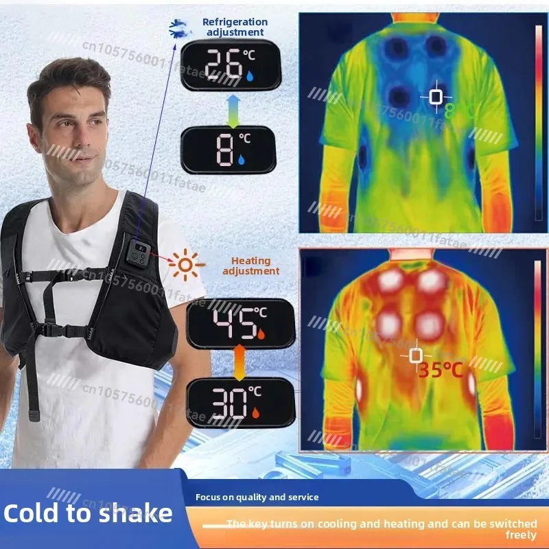 Summer Rechargeable Semiconductor Vest Heating Waistcoat Outdoor Air Conditioning Clothes Winter Coo