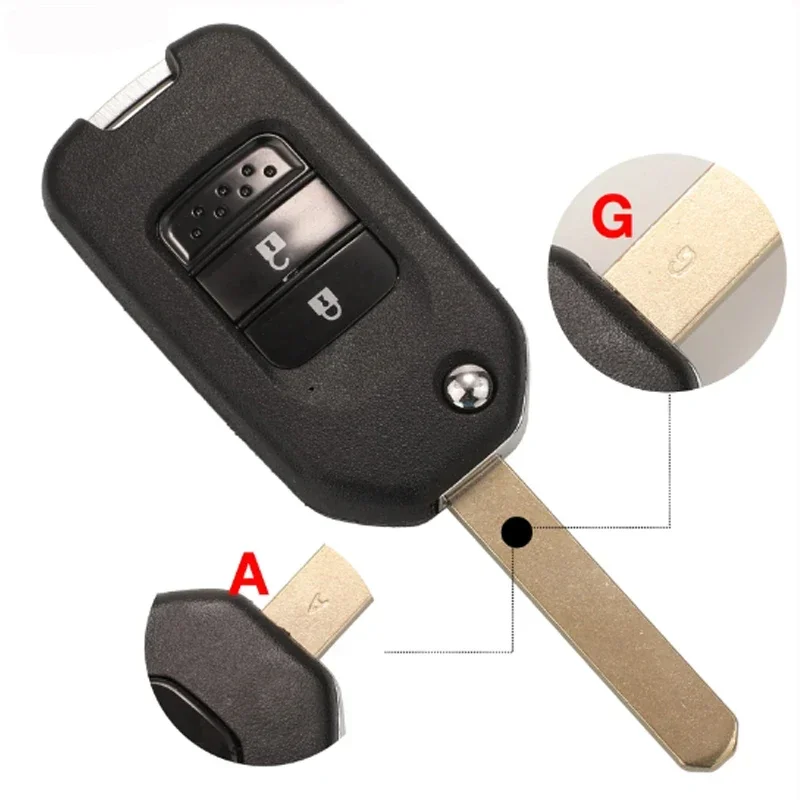 BB Key for Honda Accord Civic CRV Jazz XRV Vezel HRV FRV 433MHz ID47 Chip TWB1G721 HLIK6-3T 3 Buttons A/G Blade Remote Car Key