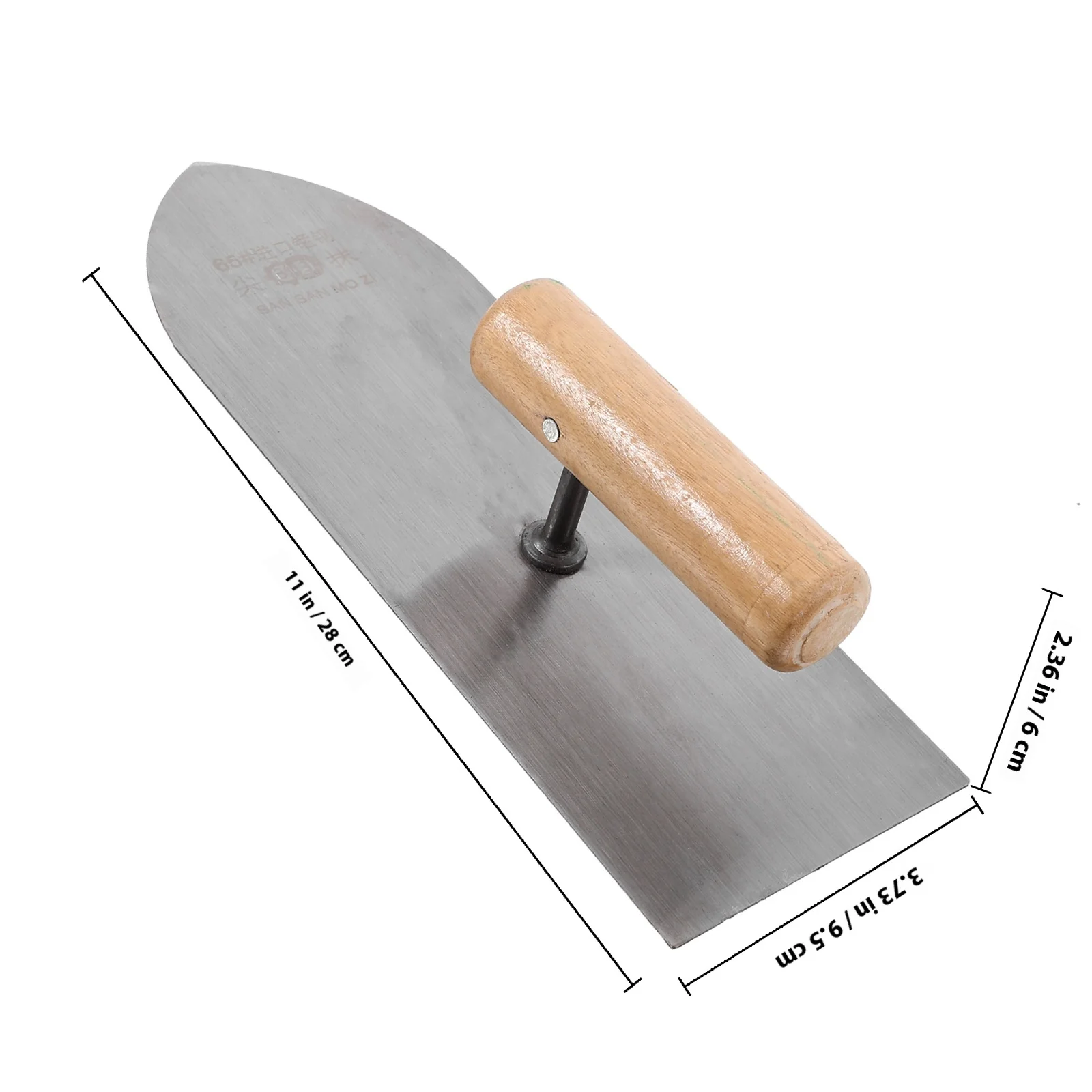 أداة تجصيص الطين من الفولاذ المقاوم للصدأ لتنعيم الحوائط الجافة وملعقة تشطيب الخرسانة برأس مسطح وتجصيص الجدران #6