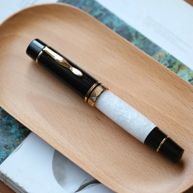 MAJOHN Final Craftsman P139 Expedition Fever Class Full Copper Piston Pen Large 8 Size 40 Pen Tip Hard Rubber Tongue