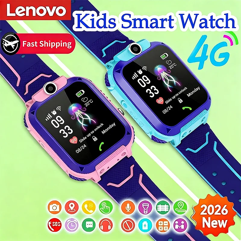 Montre intelligente Lenovo pour enfants étanche