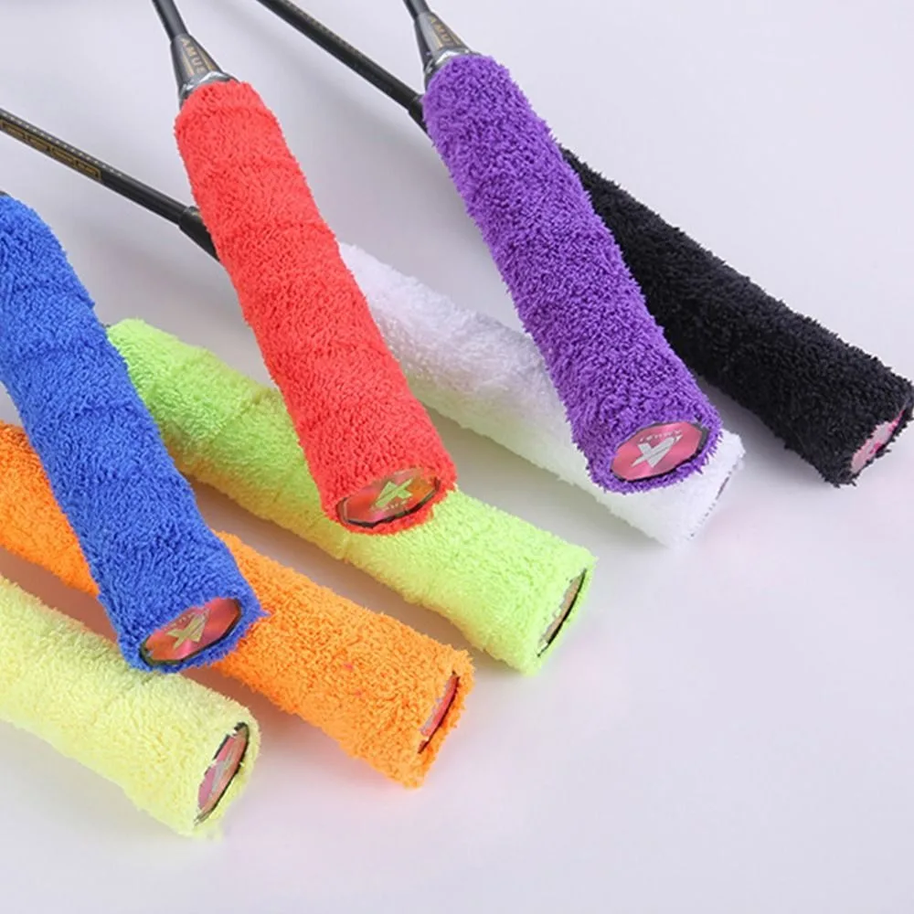 Multicolor Badminton Racket Overgrips Towel Self-adhesive Racquet Towel Sweatband Fishing Rod Tennis Paddle Non-Slip Grip Tape