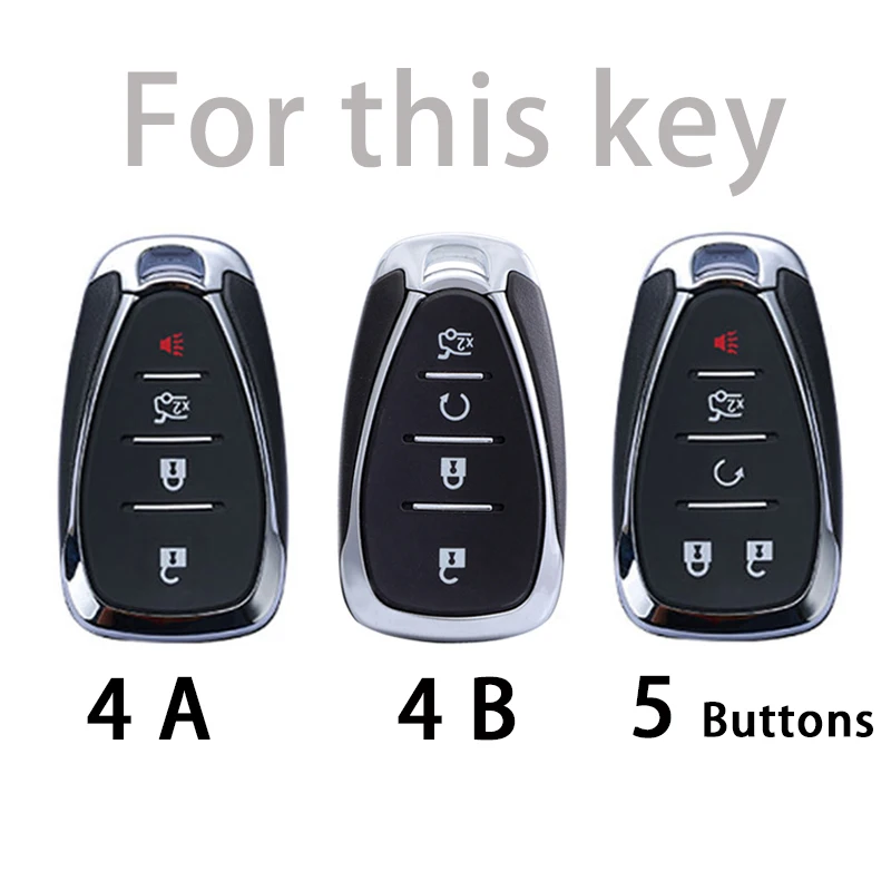 Fashion TPU Car Smart Key Cover Case for Chevrolet Malibu Equinox Cruze Camaro 2016 2017 2018 2019 Keychain Accessories