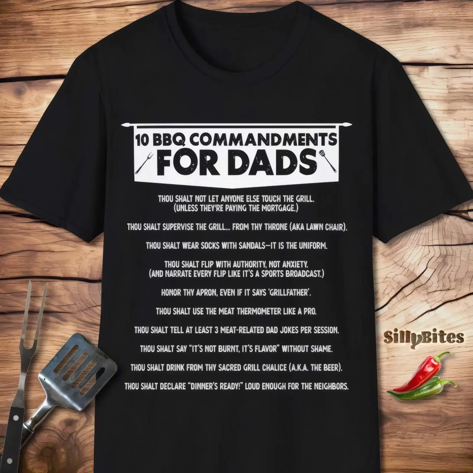 Lustiges Papa-BBQ-T-Shirt, Vater beim Grillen, Barbecue zum Vatertag, Vintage-Waschung, dehnbar, bequem, Unisex, grafisch, lässig