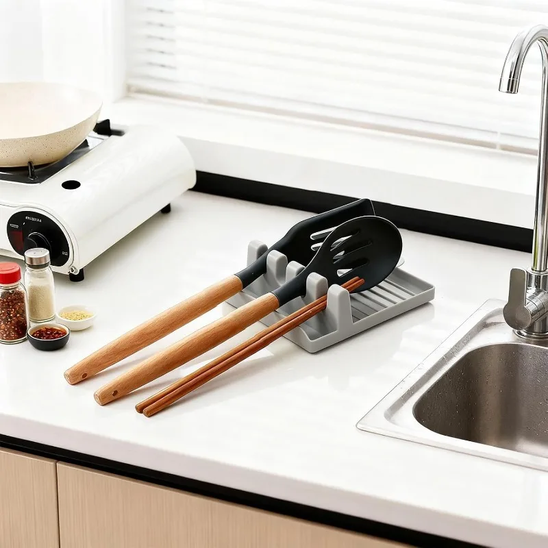 Kitchen Organizer and Lid Holder, Pot Lid Organizer with Utensil Holder, Compact Design for Chopsticks, Kitchen Tools