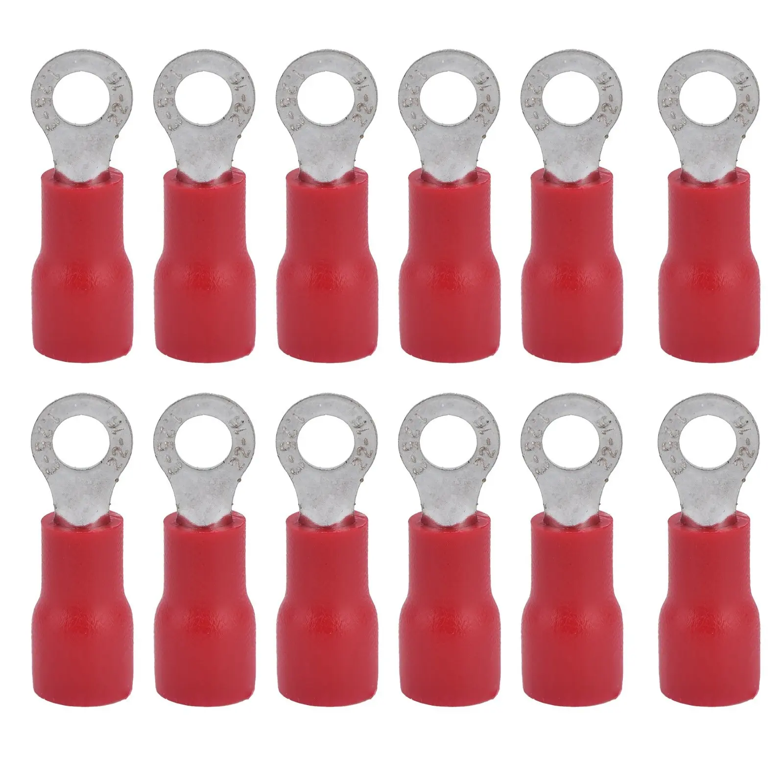 1000Pcs Insulated Ring Terminals Good Insulation Conductivity High Voltage Resistance Electrical Crimp Terminal