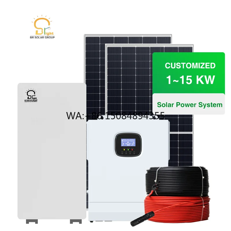 SOLAR 5kw Hybrid Solar Energy System Kit with Inverter and Lifepo4 Battery 15kw 20kw Residential Energy Solution System