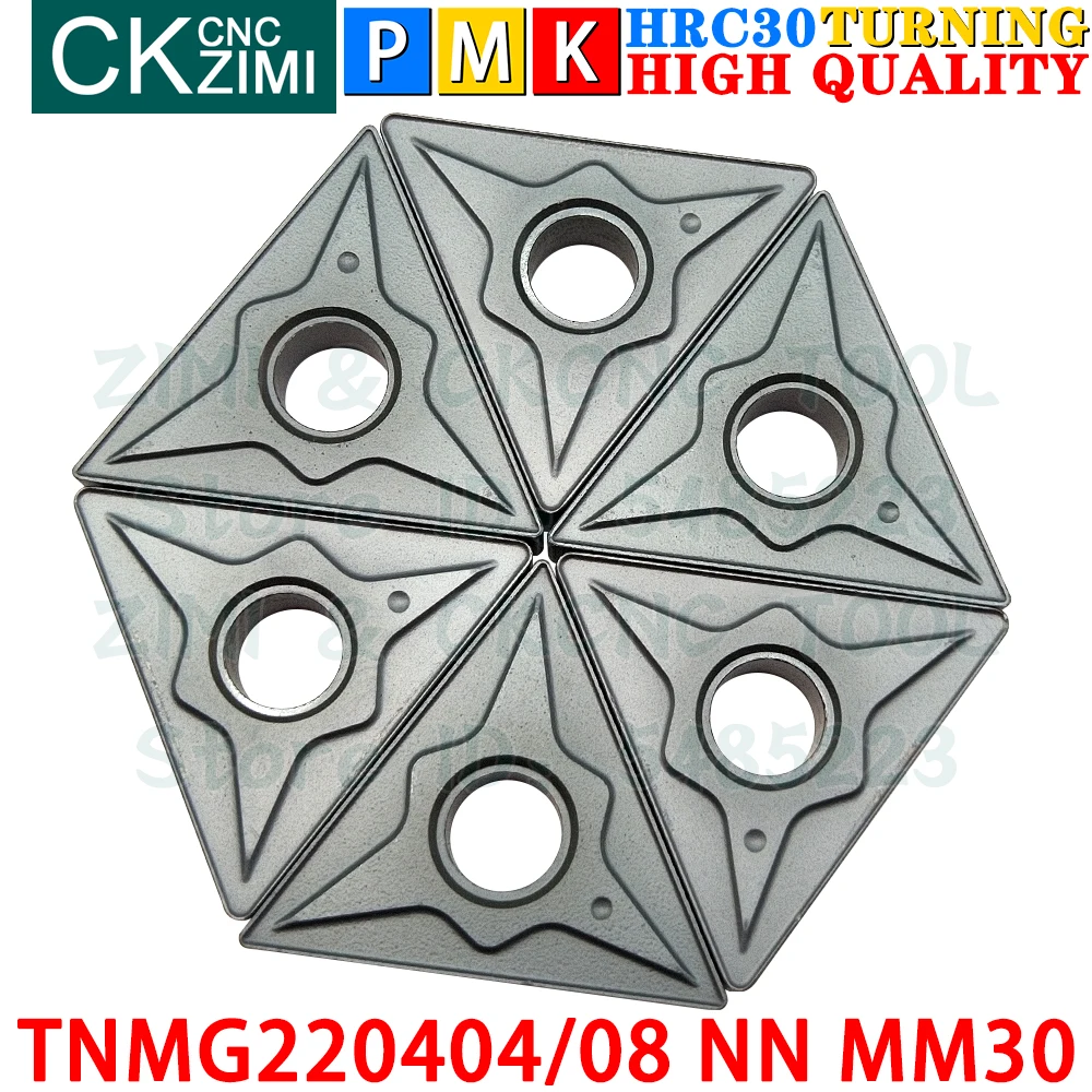 TNMG220404 NN MM30 TNMG220408 NN MM30 Carbide Inserts External Turning Insert Tool TNMG 2204 CNC metal lathe Turning cutter tool