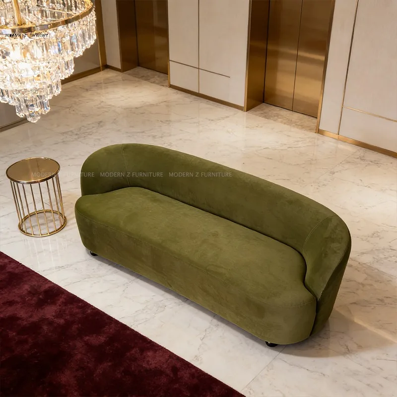 Wholesale Italian European Style Luxury Living Room Modern Couch Luxurious Minimalist Furniture Sectional Curved Sofa for Home