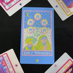 12x7 cm Rainbow Tarot Deck