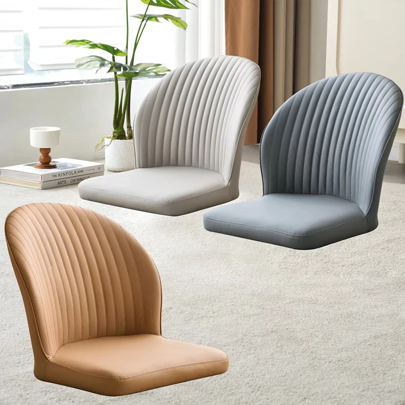 Kursi Lantai Jepang Sandaran Kursi Tatami untuk Tempat Tidur & Jendela Teluk Sofa Malas Tanpa Kaki dengan Dukungan Lumbar Bangku Meditasi Ergonomis