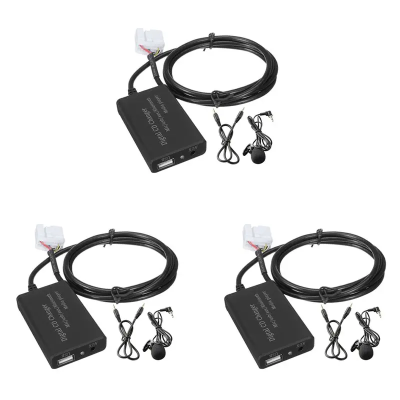 AASS-3X Bluetooth Music Hands-Free Car Interface AUX Adapter For Honda Accord CRV