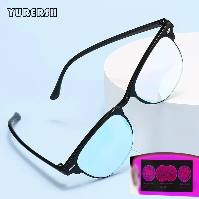 YURERSH Color-blindness Glasses Color Vision Correction For Men women Red Green ColorBlind Lentes Discrimination Test Eyewear